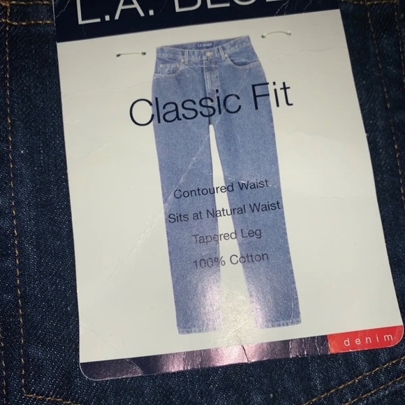 VINTAGE LA BLUES WOMEN SIZE 14 PETITE CLASSIC FIT JEANS - Picture 4 of 5